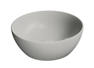PURA keramické umývátko na desku, průměr 32cm, cenere mat 885417