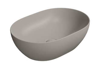 PURA keramické umyvadlo na desku, 50x35cm, tortora mat 886005