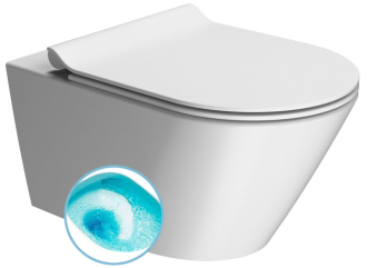 KUBE X závěsná WC mísa, Swirlflush, 36x55cm, bílá dual-mat 941509