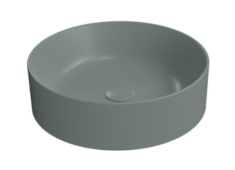 KUBE X keramické umyvadlo na desku, průměr 45cm, agave mat 942704