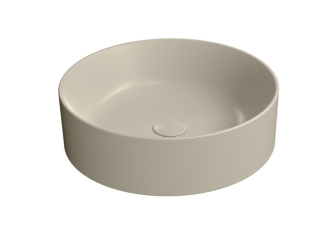 KUBE X keramické umyvadlo na desku, průměr 45cm, creta mat 942708