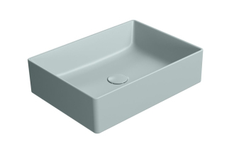 KUBE X keramické umyvadlo na desku, 50x37cm, ghiaccio mat 942915