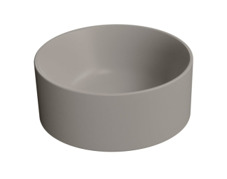 KUBE X keramické umývátko na desku, průměr 32cm, tortora mat 943505