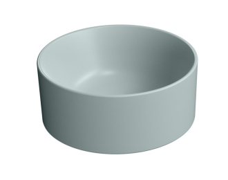 KUBE X keramické umývátko na desku, průměr 32cm, ghiaccio mat 943515