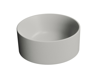 KUBE X keramické umývátko na desku, průměr 32cm, cenere mat 943517