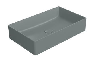 KUBE X keramické umyvadlo na desku, 60x37cm, agave mat 945304