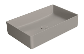 KUBE X keramické umyvadlo na desku, 60x37cm, tortora mat 945305