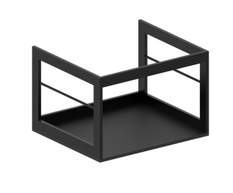 NUBES/NORM konstrukce pod umyvadlo 60x50cm, černá mat MSN6028