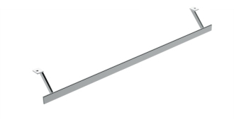 PURA čelní držák ručníků 122cm, chrom PAPRD122