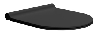 PURA/KUBE X sedátko, SLIM, Soft Close, duroplast, černá mat MS76SN26