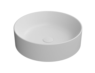 KUBE X keramické umyvadlo na desku, průměr 45cm, bílá mat 942709
