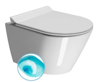 KUBE X závěsná WC mísa, Swirlflush, 36x50cm, bílá dual-mat 941609