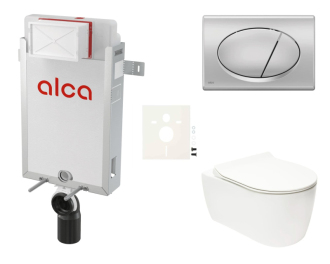 Cenově zvýhodněný závěsný WC set Alca k zazdění + WC Glacera Alfa SIKOAA3