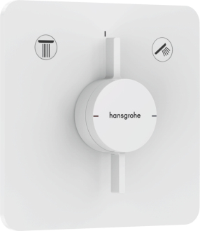 Vanová baterie Hansgrohe DuoTurn Q bez podomítkového tělesa matná bílá 75414700