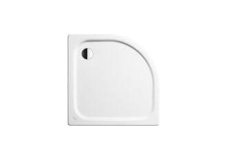 Sprchová vanička čtvrtkruhová Kaldewei Zirkon 90x75 cm smaltovaná ocel alpská bílá 455500010001