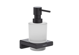Dávkovač mýdla Hansgrohe AddStoris s držákem matná černá 41745670