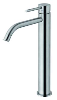 Vysoká umyvadlová baterie Paffoni Light bez výpusti steel LIG081ST